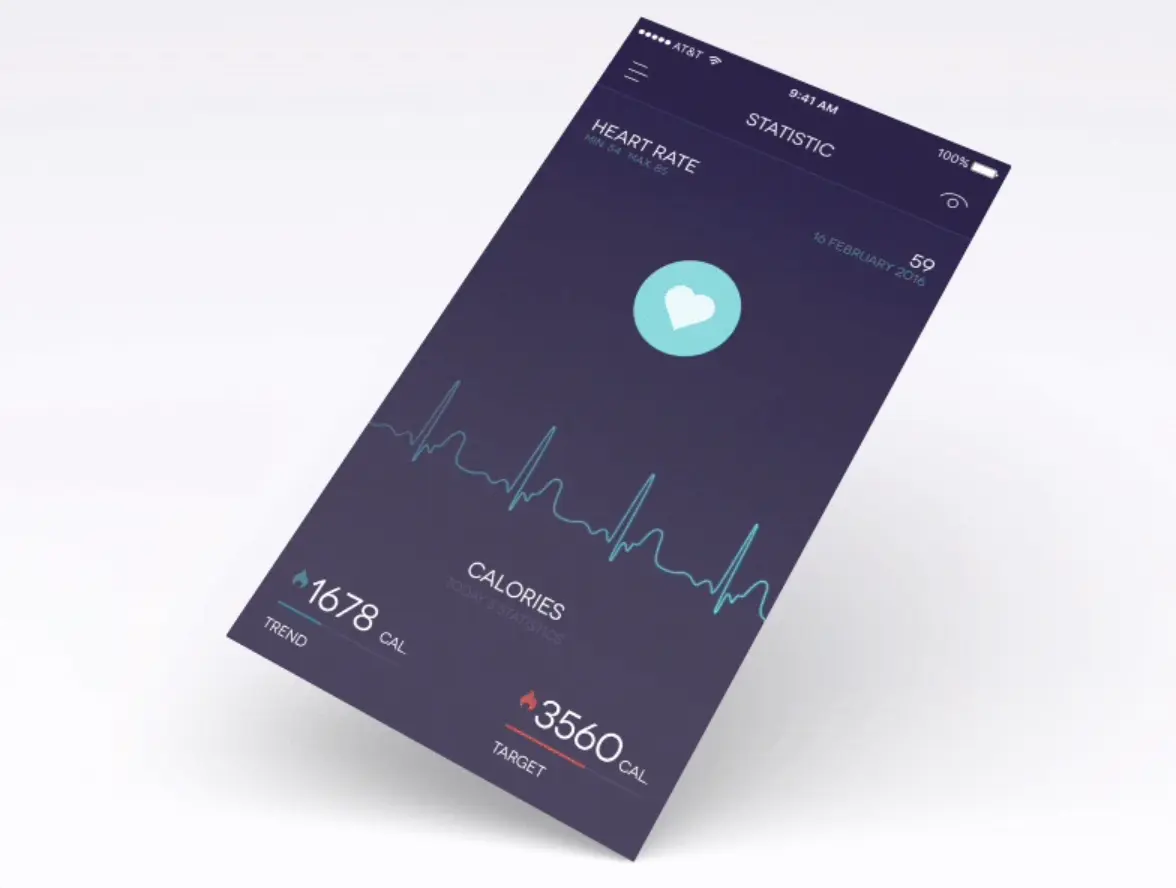 Health Tracker App Mobile Application Design Concept Ramotion Agency