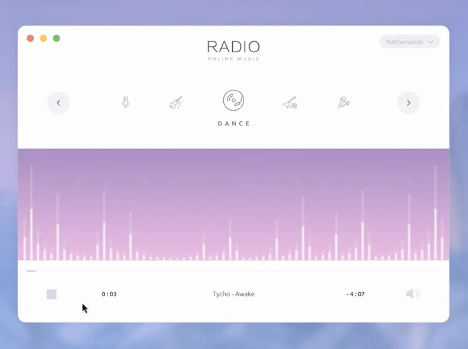 Radio  App Application Design Concept Ramotion Agency