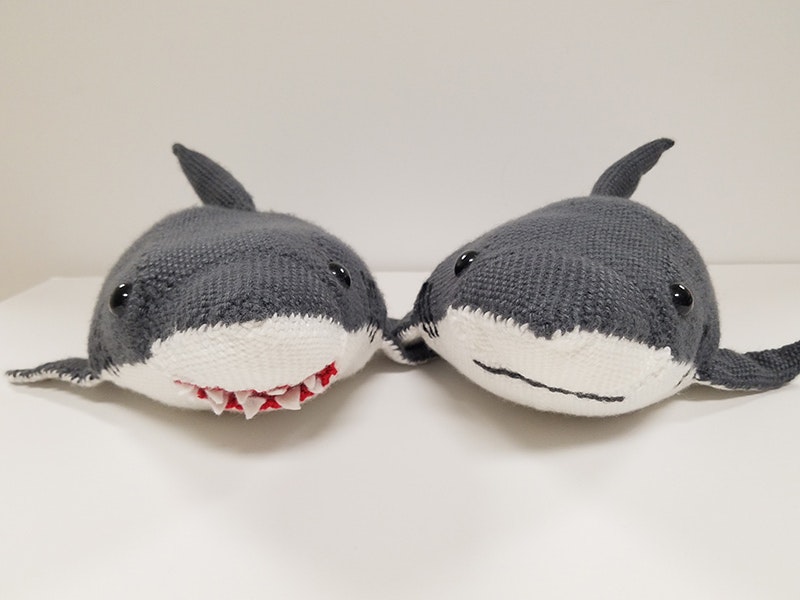 Pin Loom Sharks by Deborah Bagley