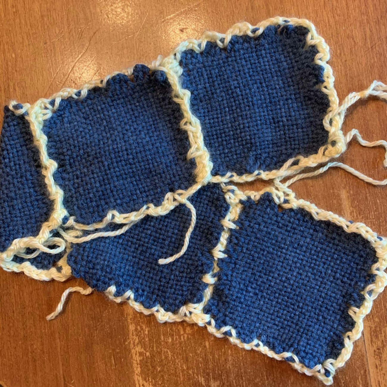 New Crochet border and join for pin loom blanket