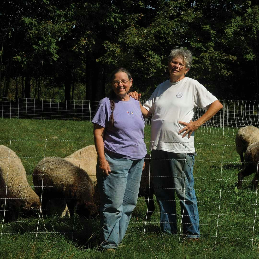 Martha Elkin and Mary Ann Haxton of A Wrinkle In Thyme Farm.