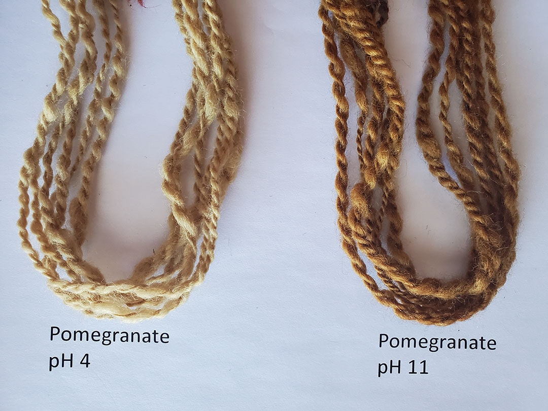 pomegranate-dyeing