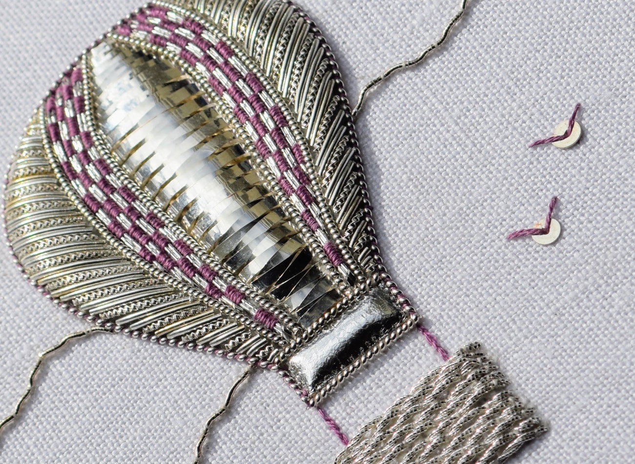 Metalwork hot air balloon