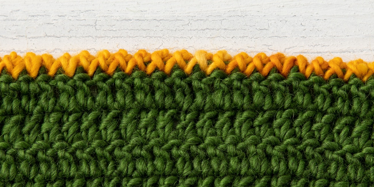 Crab Stitch (reverse side)