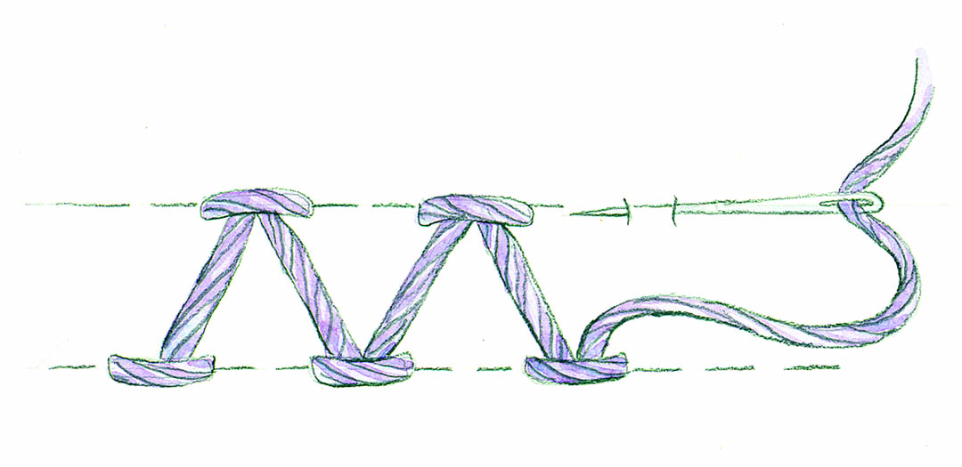 Chevron stitch