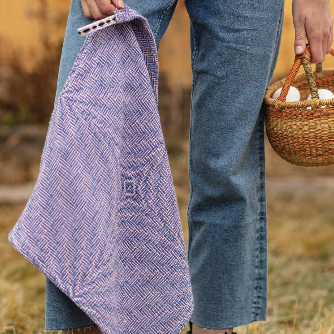 Blossoms and Butterflies Towels by Barbara Goudsmit from Handwoven March/April 2020