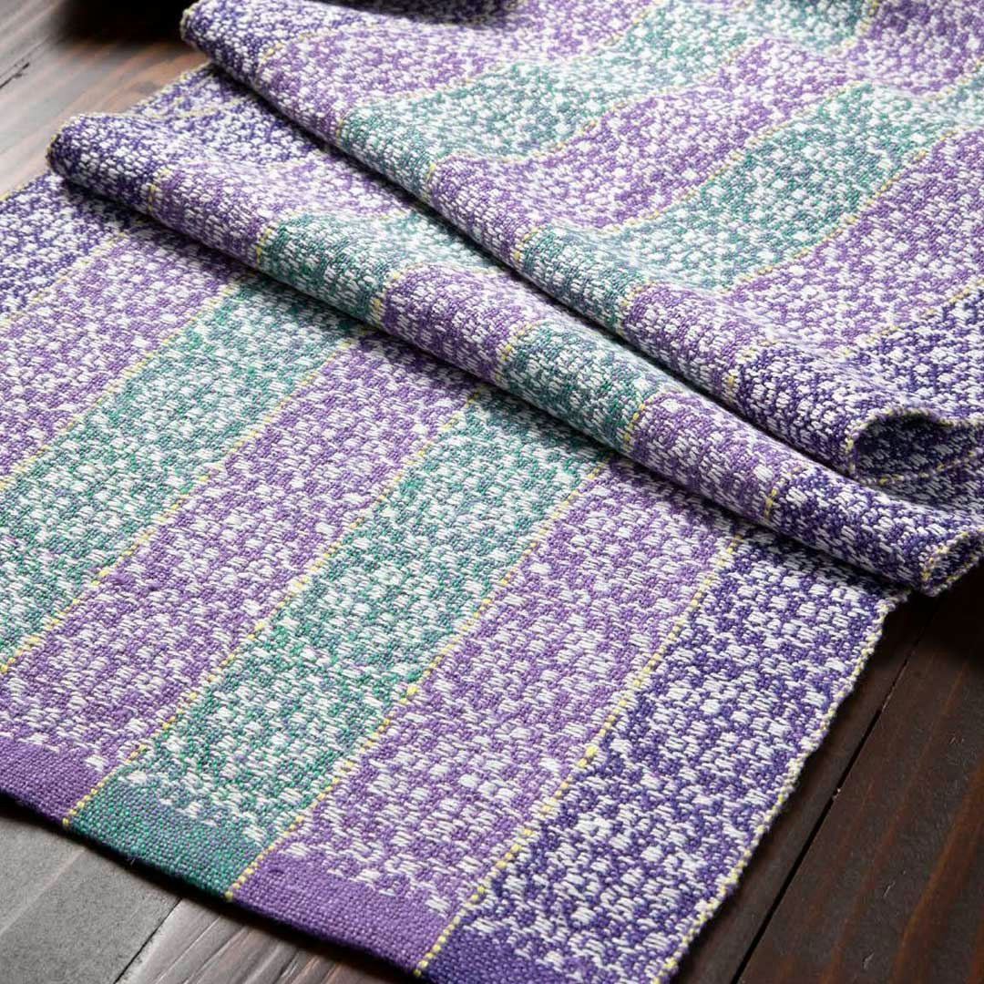 Circle of Life Table Runner by Deb Essen from Handwoven January/February 2021