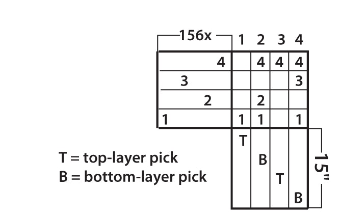 4-shaft tubular doubleweave