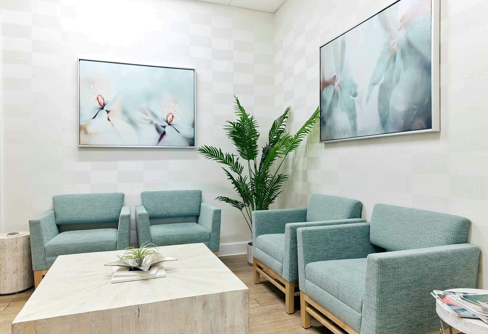 Waiting room of Palm Beach Facial Plastic