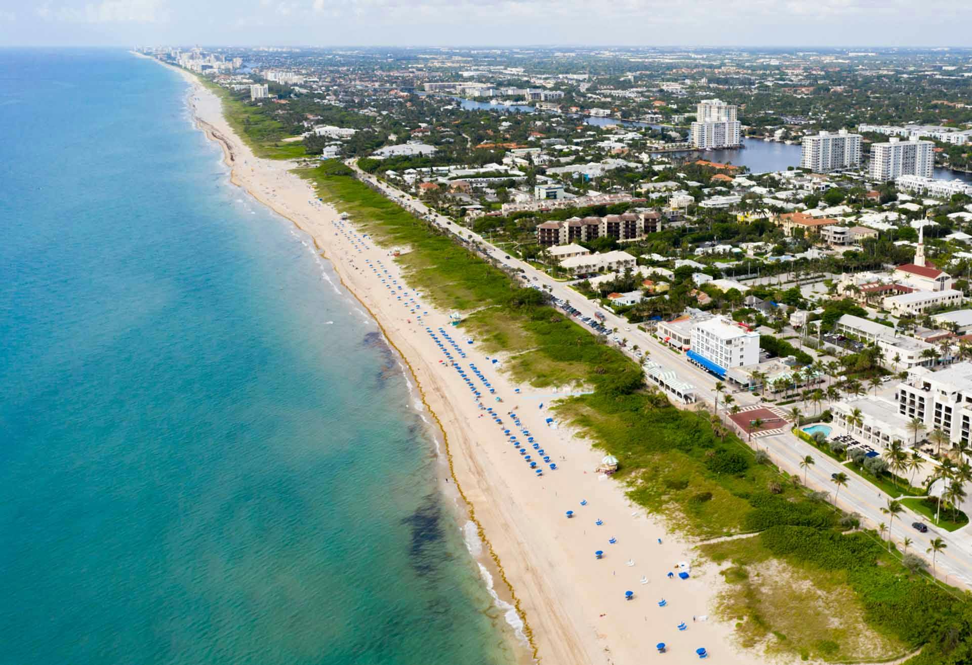 Aerial view of Delray Beach