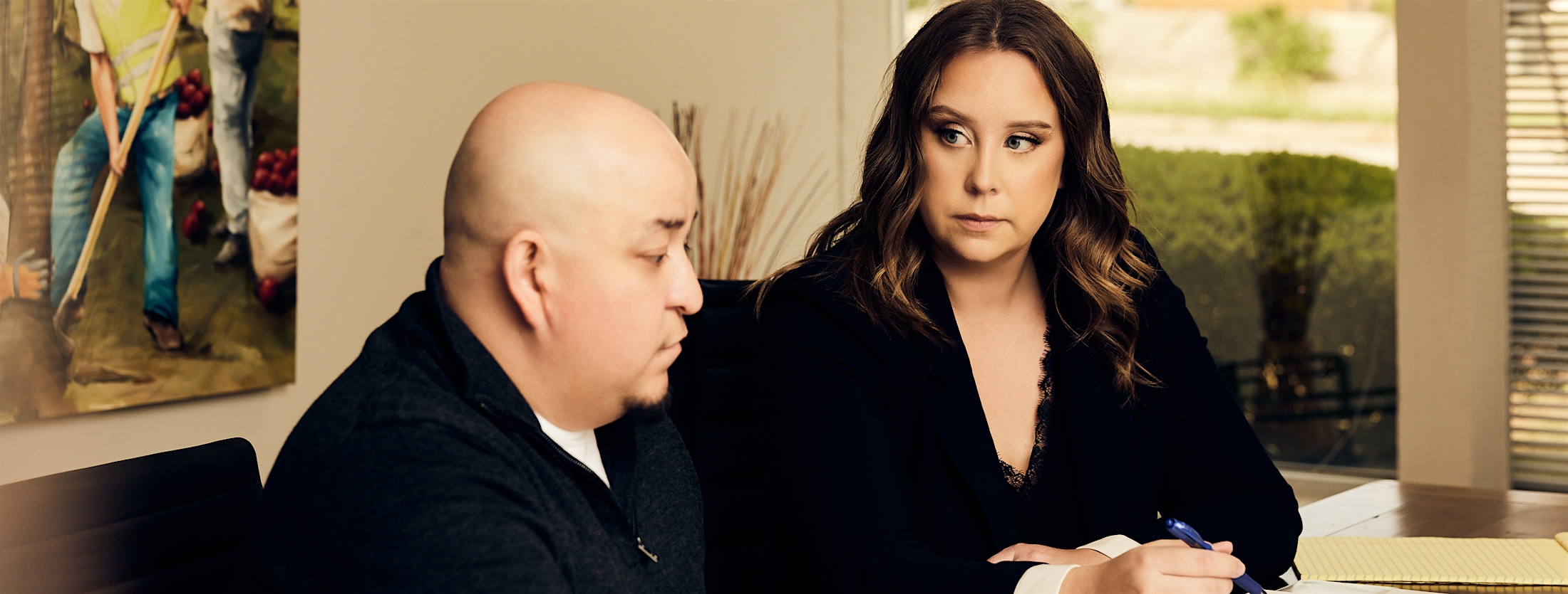 Lawyer working with Client