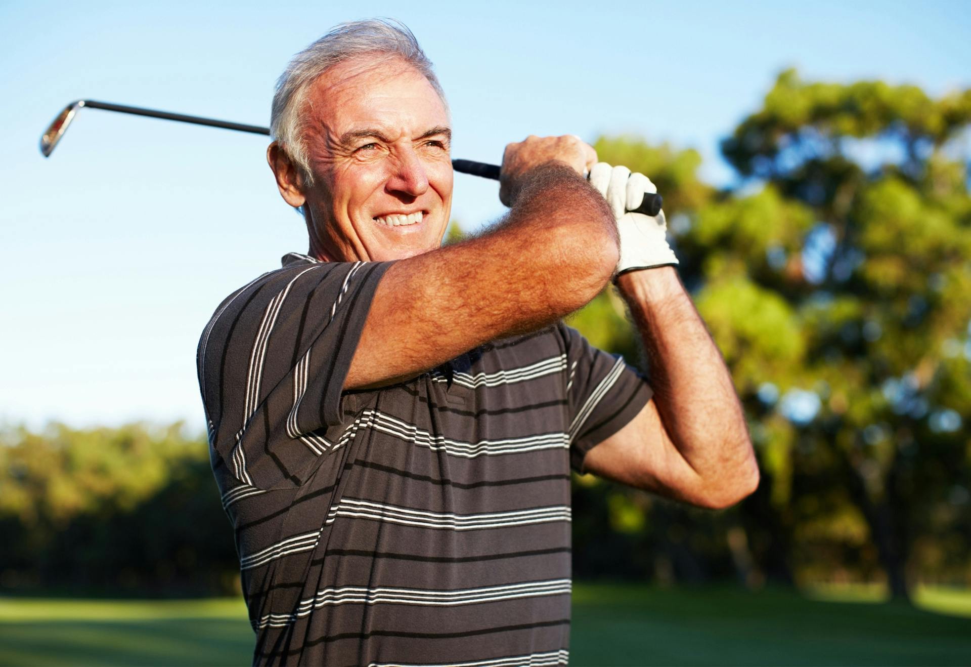 Man Golfing