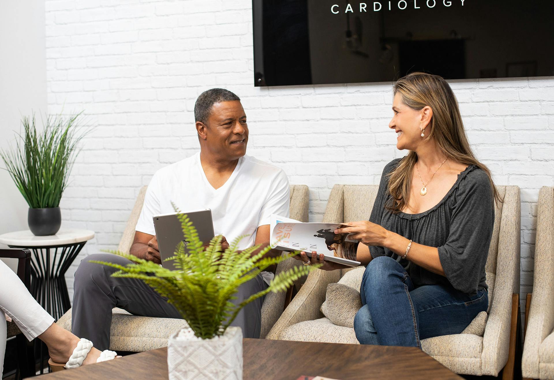 Patients in the Waiting Room of the Heartwell Office