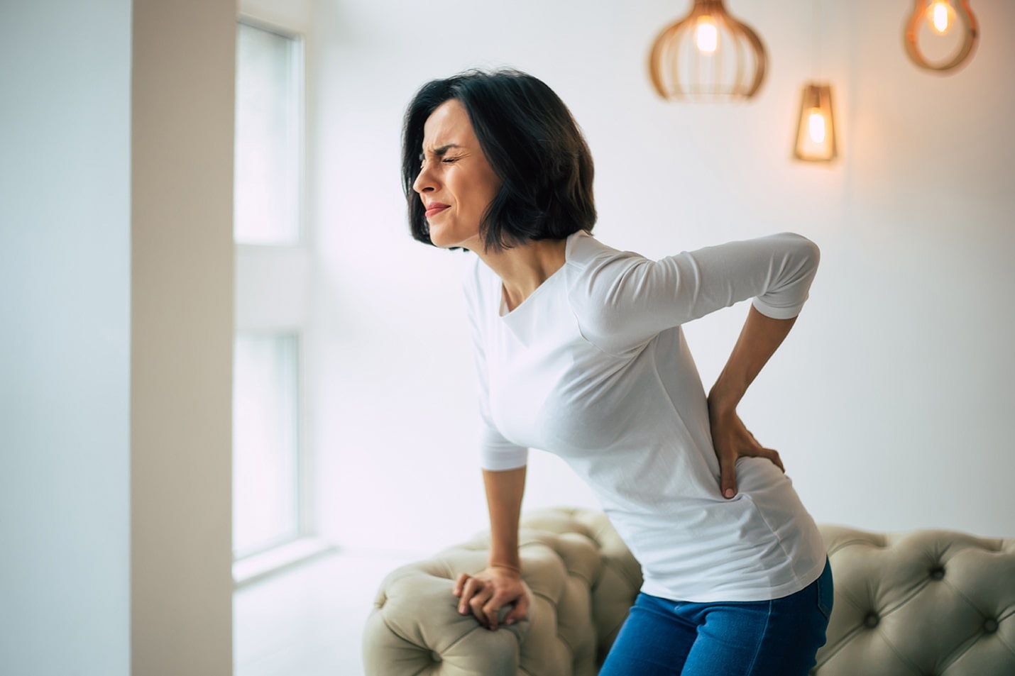 Woman having Lower Back Pain