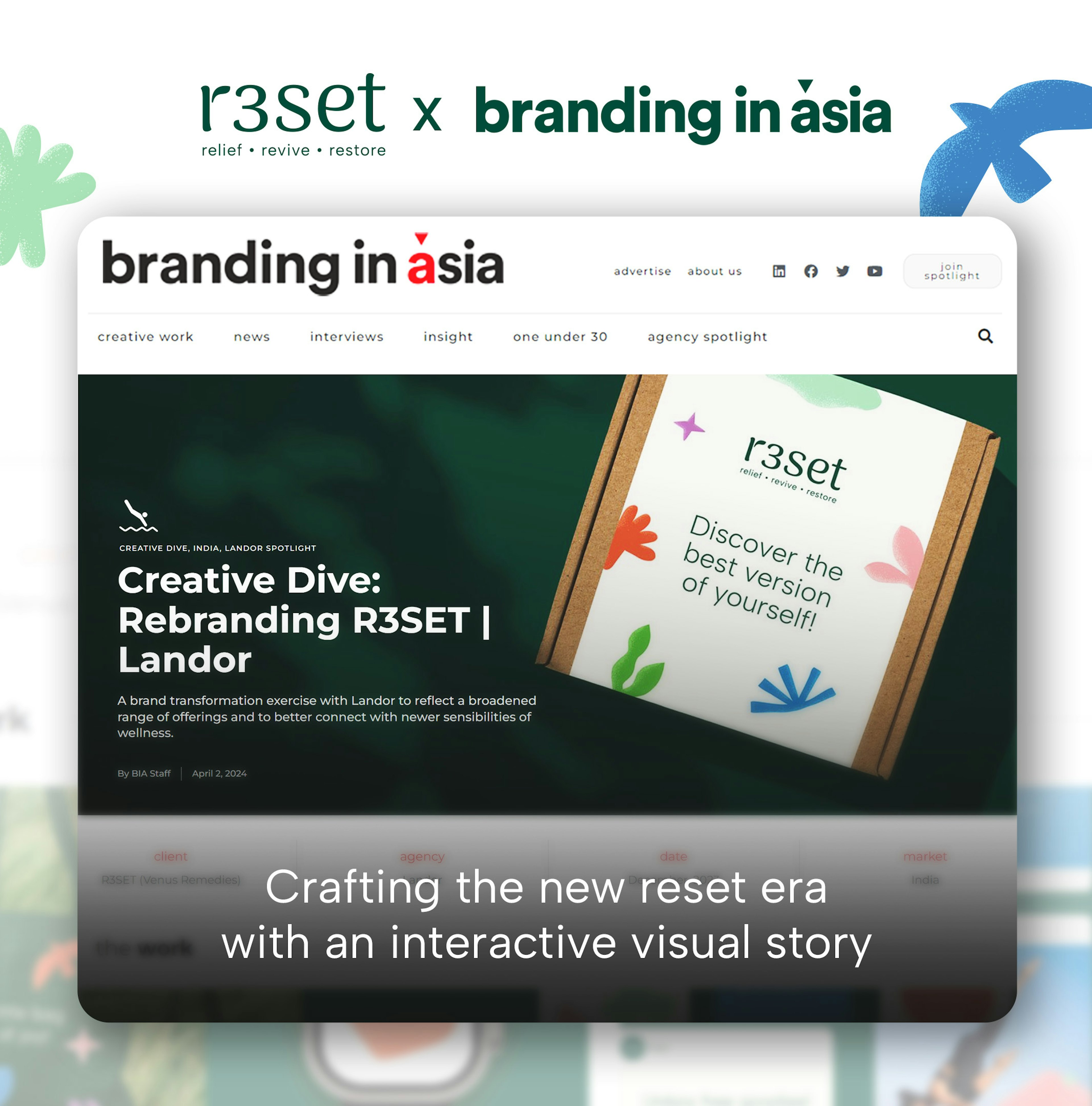Reset X Branding in Asia