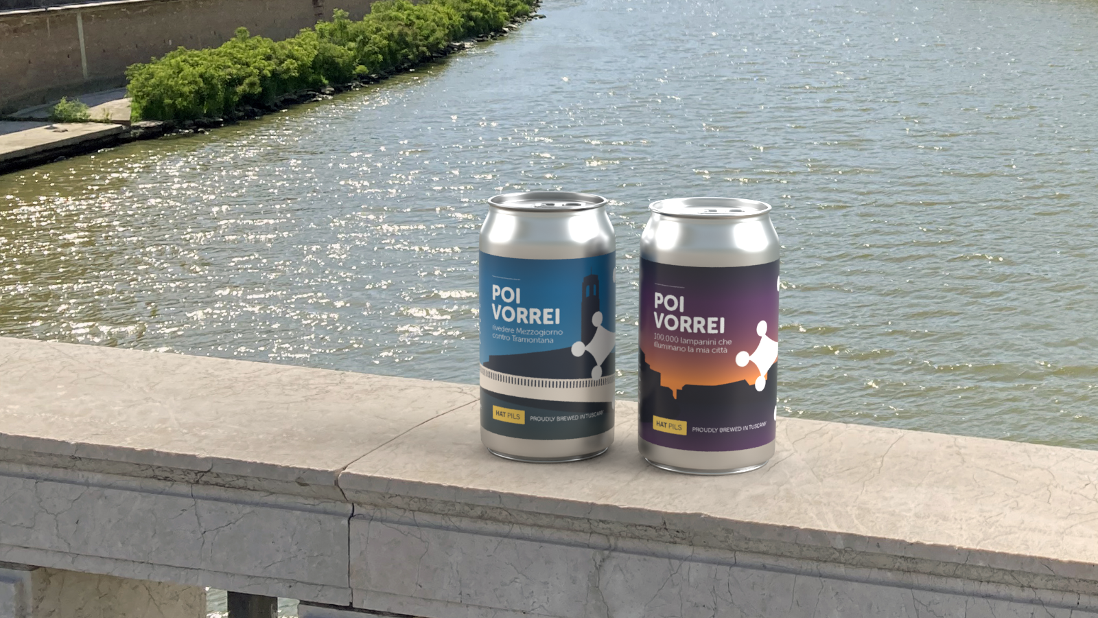 Etichette birra Poi Vorrei etichette birra su Ponte di Mezzo a Pisa