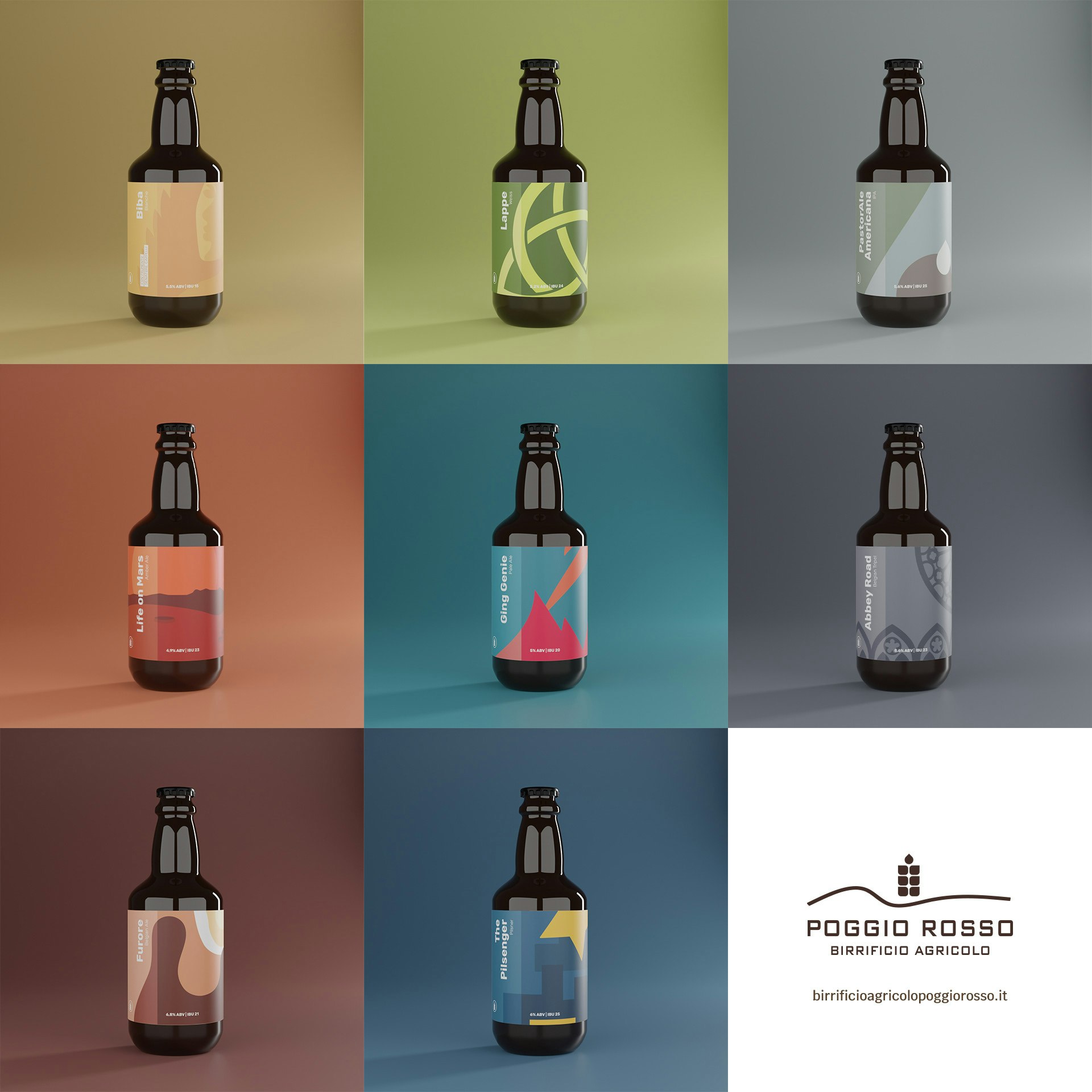 Etichette Birrificio Poggio Rosso tutte le etichette del birrificio poggio rosso