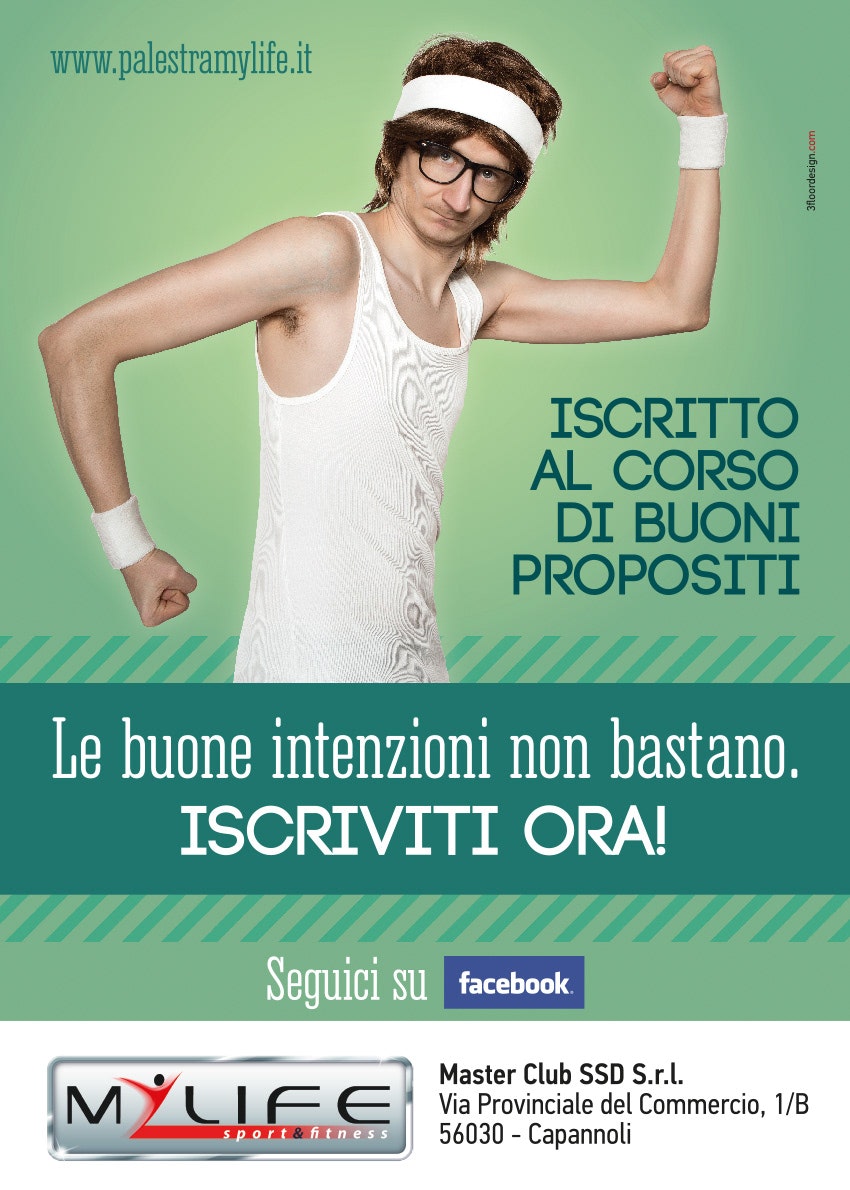 Palestra My Life - Corso di buoni propositi, uomo Palestra My Life - Corso di buoni propositi, uomo