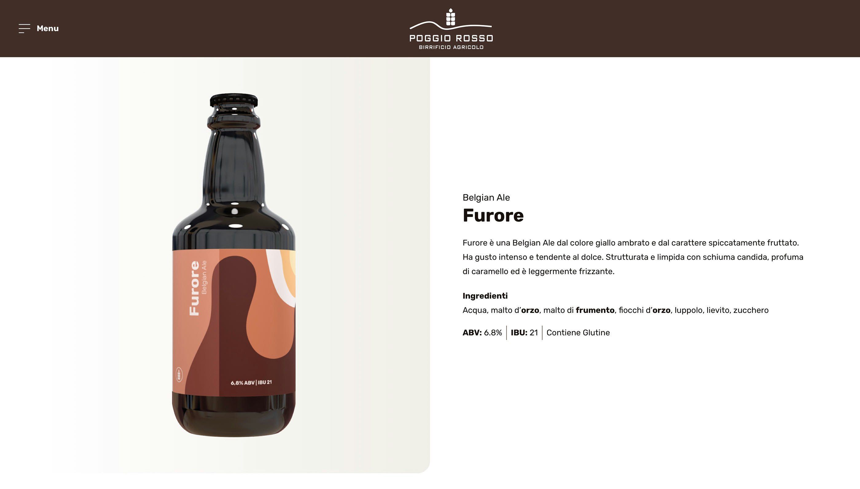 Sito web Birrificio Poggio Rosso - prodotto Sito web Birrificio Poggio Rosso - prodotto