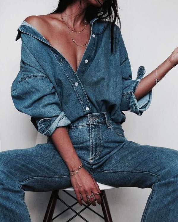 How to wear all denim