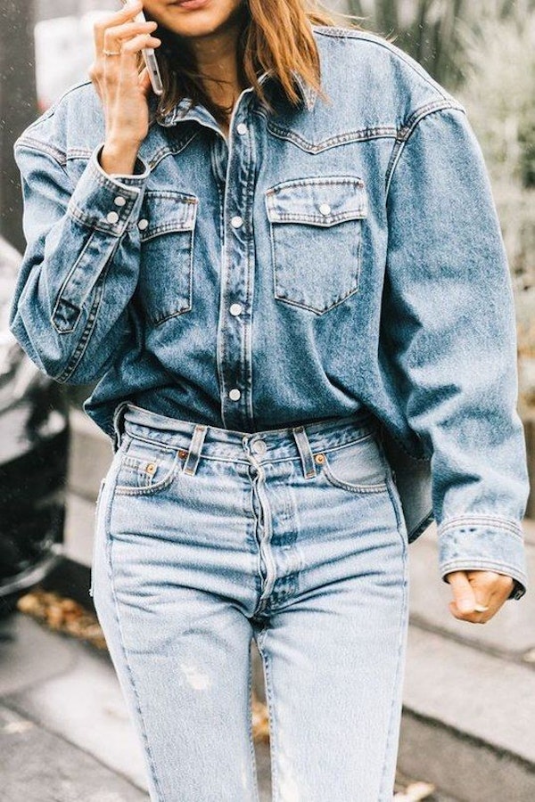 How to wear all denim