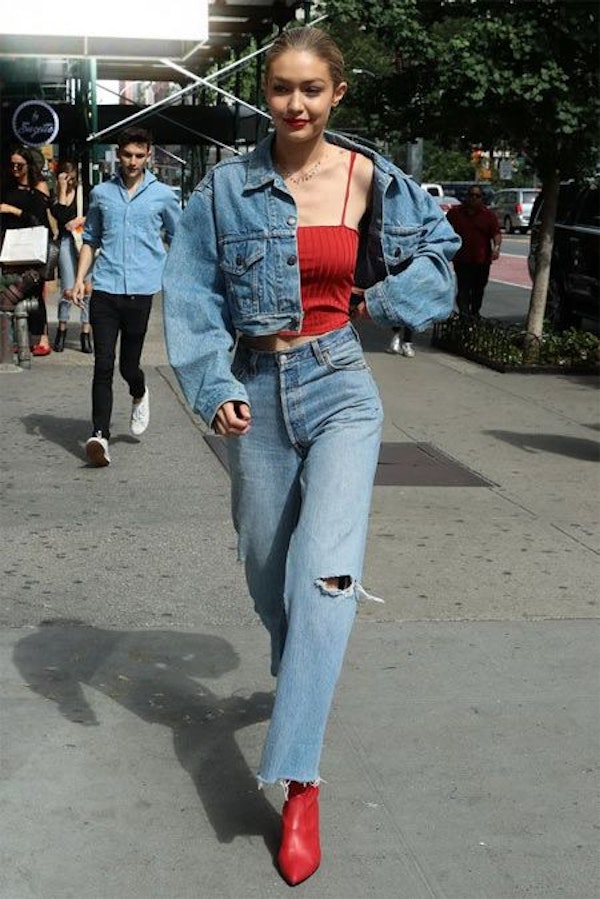 How to wear all denim