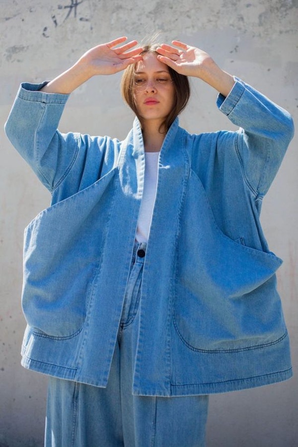 How to wear all denim