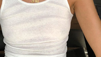 How to wear the basic white tank top in a stylish way