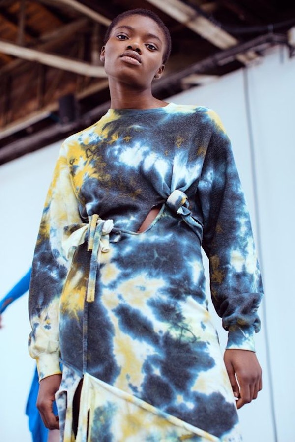 The trend of street style: clothing in the technique of tie-dye 