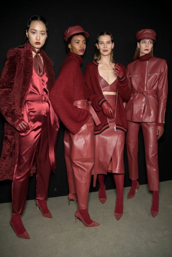 50 shades of red: the most fashionable color for leather items this fall