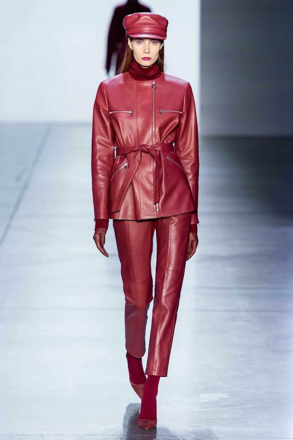 50 shades of red: the most fashionable color for leather items this fall