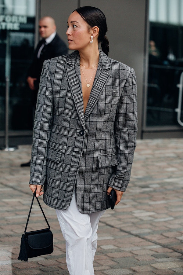 What to combine with checkered jackets this Fall