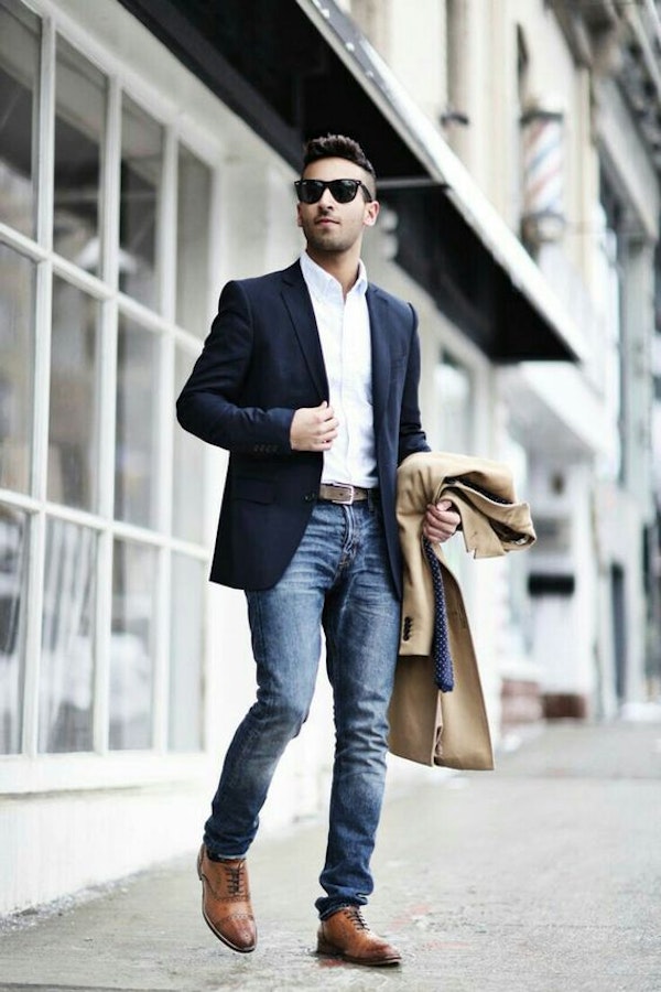 Business style - how to wear jeans in office and look formal