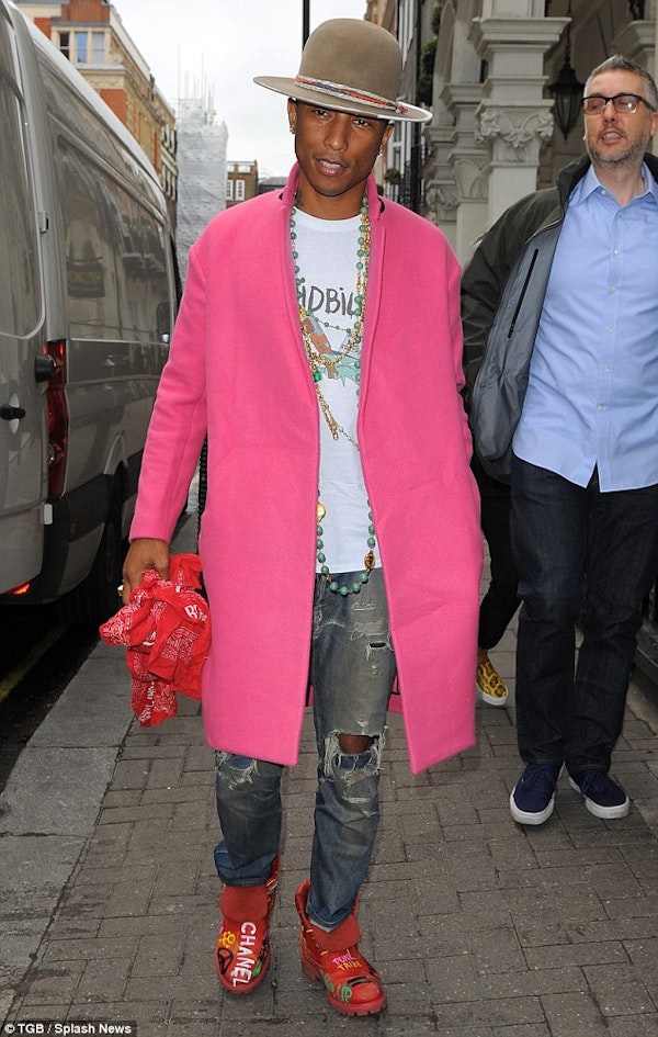 Steal his style: Pharrell Williams