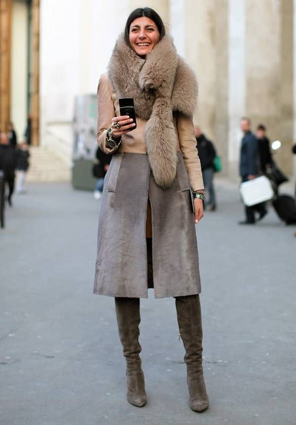 What stylish Italian women wear in winter time