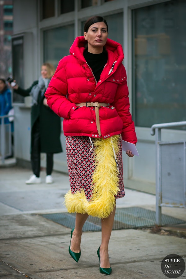 What stylish Italian women wear in winter time