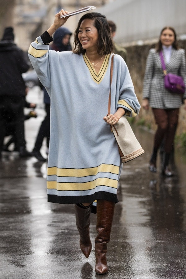 Style tips: How street style stars wear knit dresses 