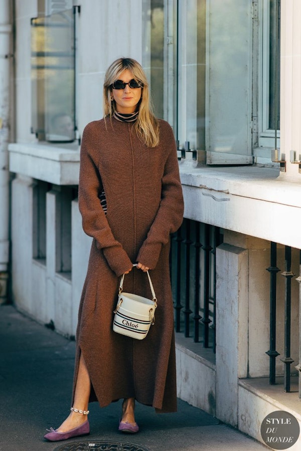 Style tips: How street style stars wear knit dresses 