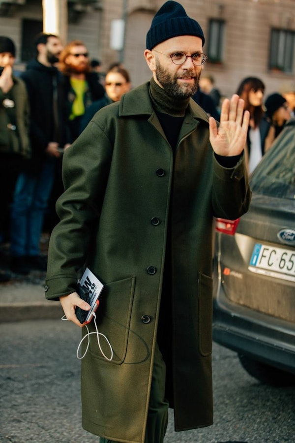 The best coat for men this Spring - look at the guests of fashion weeks