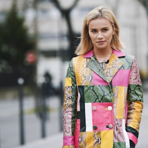 An unusual trend this season - patchwork-style clothing
