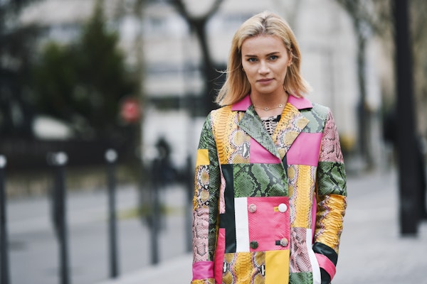 An unusual trend this season - patchwork-style clothing