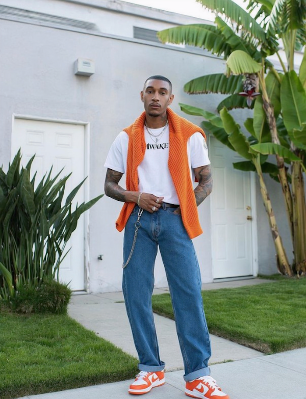 How to match the white t-shirt? The looks for him