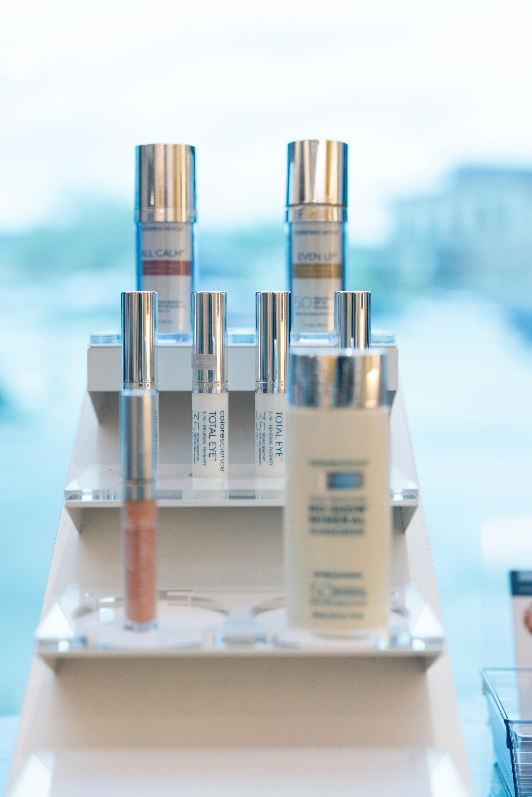 Tower of ColoreScience products