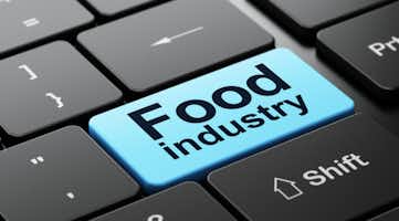 Food industry button on keyboard