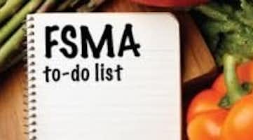 Notepad with words "FSMA to-do list"