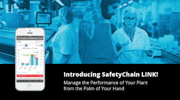 SafetyChain "link" solution image on hand held device