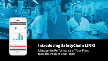 SafetyChain "link" solution image on hand held device