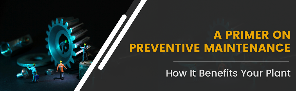 Banner with "a primer on preventative maintenance"