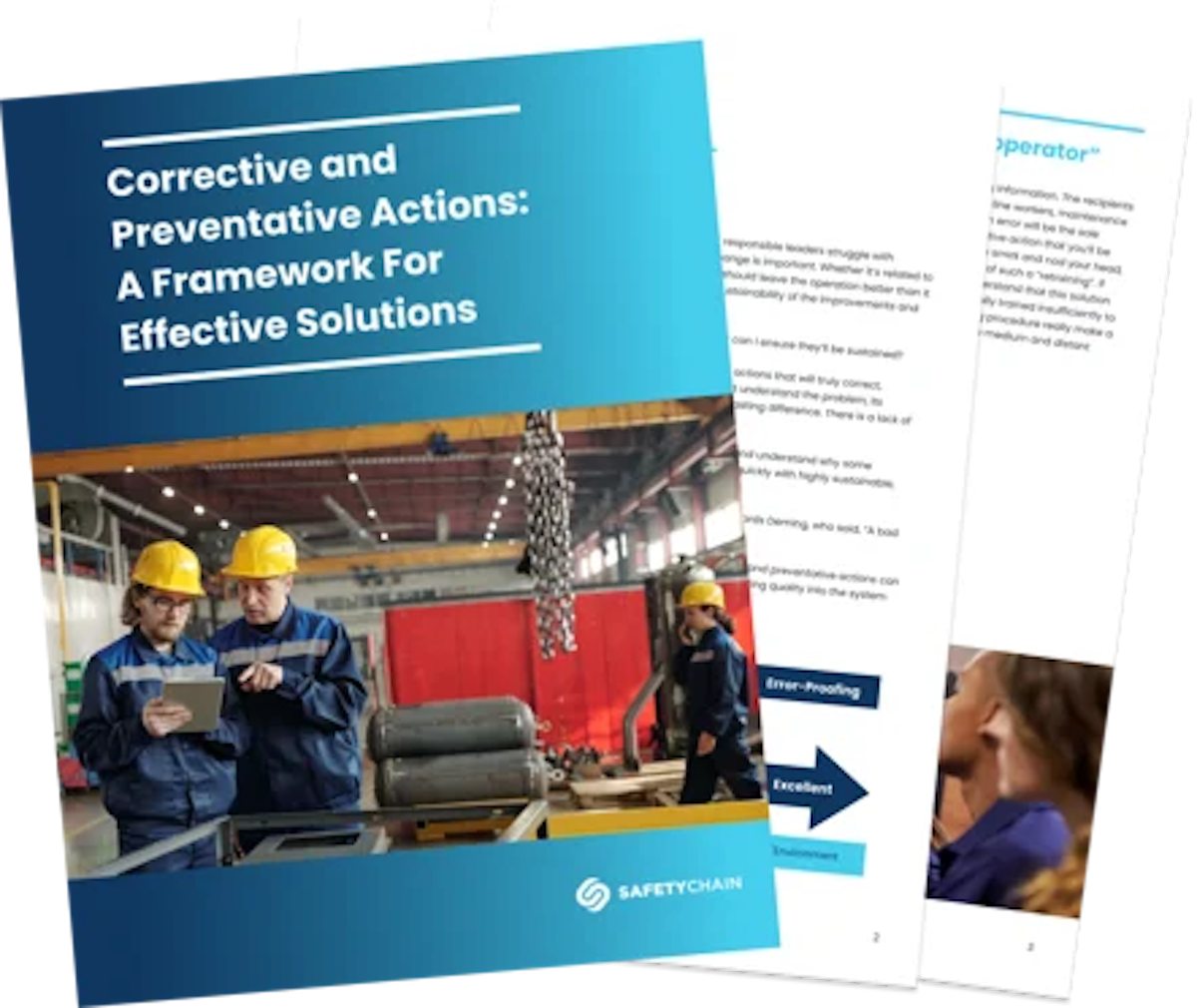 Corrective and Preventative Actions: A Framework For Effective Solutions