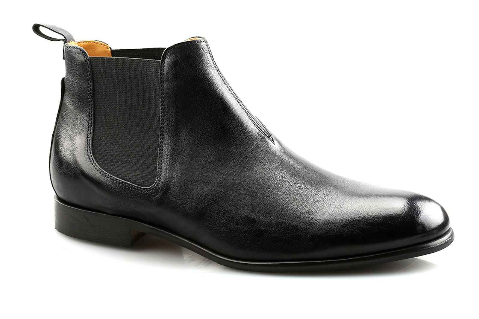 beatle boot Lepori collezione uomo colore nero, scarpa vista di profilo